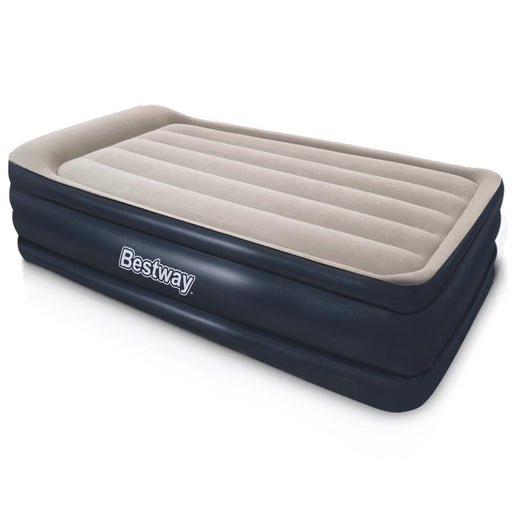 Bestway Mariner Inflatable Air Bed Mattress with built in Auto Pump | Single | Ink
