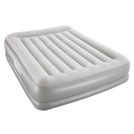 Bestway Warrior Inflatable Air Bed Mattress with built in Auto Pump | Queen | Stone