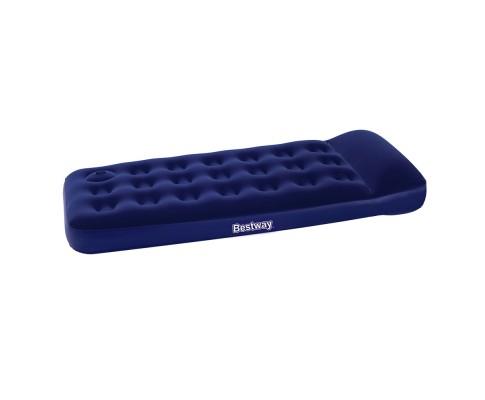 Bestway Adventurer Inflatable Air Bed Mattress with built in Foot Pump | Single | Navy